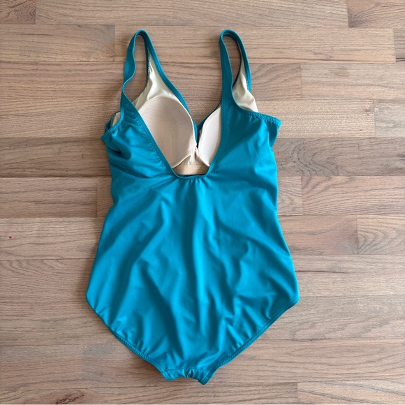 Miraclesuit Oceanus One Piece Swimsuit Copen Blue Sz 10 - Picture 5 of 8